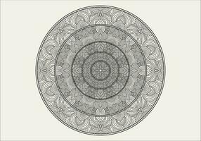 Vektor Mandala Färbung Buchseite. Mandala Illustration zum Färbung Buch.