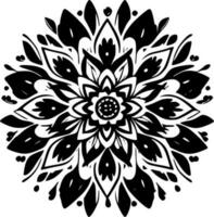 Mandala - - minimalistisch und eben Logo - - Vektor Illustration