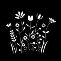 Frühling Blumen - - minimalistisch und eben Logo - - Vektor Illustration