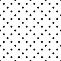 sömlös geometrisk mönster plus och cirkel minimalism modern stil svart Färg och vit bakgrund. vektor