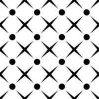nahtlos Muster geometrisch mit Kreise und vierzackig Sterne zum Fliesen, Stoff Streifen, Kleidung, und Tischdecken. vektor