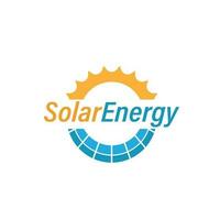 Solar- Energie Logo Sonne Technologie Vektor Leistung