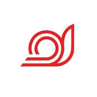 snigel logotyp djur- natur ikon design symbol vektor