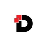 d Logo modern Technologie Vektor Brief branding