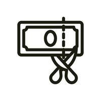 Finanzen und Geschäft Linie Symbole. ui Symbol im ein eben Design. dünn Gliederung Symbole vektor