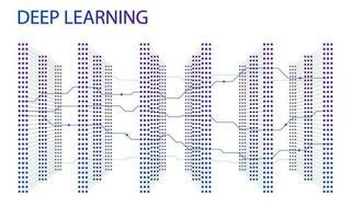 tief Lernen Konzept vektor