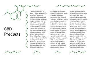medicinsk hampa, marijuana, cbd olja, Produkter presentation vektor
