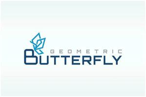 Schmetterling geometrisch Logo vektor