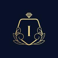 Vektor Prämie luxuriös Parfüm Logo ich