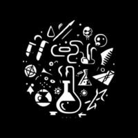 Wissenschaft - - minimalistisch und eben Logo - - Vektor Illustration