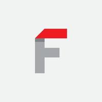 bokstaven f logo ikon formgivningsmall vektor