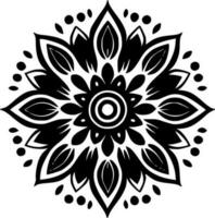 mandala, minimalistisch und einfach Silhouette - - Vektor Illustration