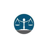 rättvisa lag logotyp mall vektor