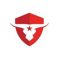 Stier Logo Vorlage Vektor Icon Illustration Design