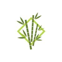 bambu logotyp mall vektor ikon
