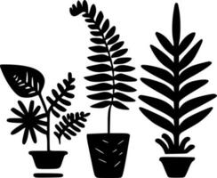 växter, minimalistisk och enkel silhuett - vektor illustration