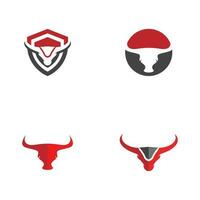 taurus logotyp mall vektor ikon illustration design