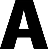 vektor silhuett av brev ABC på vit bakgrund