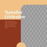 Ramadan Kareem Gruß Social Media Post Vorlage vektor