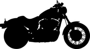 Vektor Silhouette von Motorrad auf Weiß Hintergrund