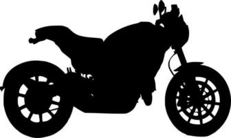 vektor silhuett av motorcykel på vit bakgrund