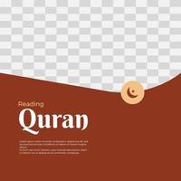 Ramadan Kareem Gruß Social Media Post Vorlage vektor