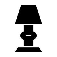 Tischlampen-Icon-Design vektor