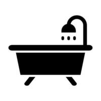 Badewanne-Icon-Design vektor