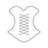 Damen Korsett Symbol vektor