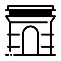 Arc de Triomphe Wahrzeichen Symbol vektor