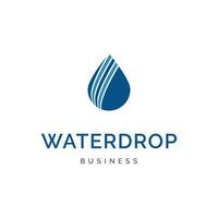 vattendroppe ikon logotyp design mall vektor