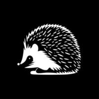 Igel - - minimalistisch und eben Logo - - Vektor Illustration