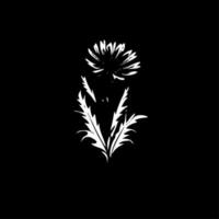 födelse blomma - minimalistisk och platt logotyp - vektor illustration