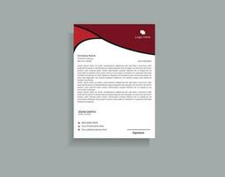 professionell brev mall design för företag projekt. vektor