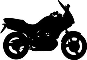 Vektor Silhouette von Motorrad auf Weiß Hintergrund