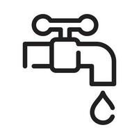 Wasser fauchet Symbol vektor