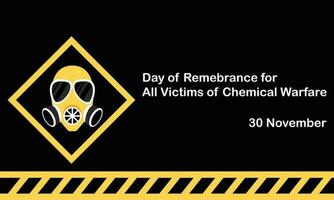 Illustration Vektor Grafik von vergiften Gas schützend Maske, perfekt zum International Tag, die Opfer von chemisch Krieg, zelebrieren, Gruß Karte, usw.