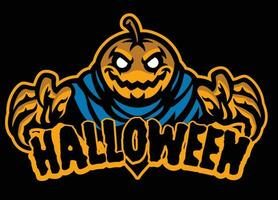 Halloween Kürbis Sport Logo vektor