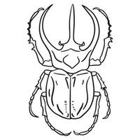 Käfer Insekt Gliederung Kunst ,Gut zum Grafik Design Ressourcen, Poster, Banner, Vorlagen, Drucke, Färbung Bücher und mehr. vektor
