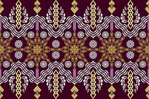 geometrisk etnisk orientalisk traditionell konst mönster.figur aztec broderi stil.design för etnisk bakgrund, tapeter, kläder, inslagning, tyg, element, sarong, vektor illustration