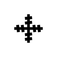 Kreuz von das Nebel Vektor Symbol Illustration