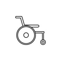 Rollstuhl Vektor Symbol Illustration