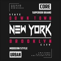 Neu York Brooklyn Text, Poster, Logo, Vorlage Vektor Design