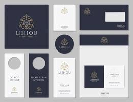 Flourish Luxushotel Corporate Identity vektor