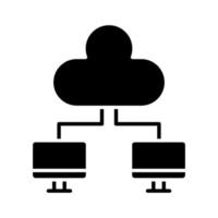 freigegebenes Cloud-Symbol vektor