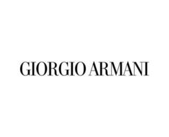 Giorgio Armani Logo Marke Kleider Symbol Name schwarz Design Mode Vektor Illustration