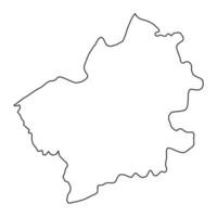 falesti Kreis Karte, Provinz von Moldawien. Vektor Illustration.