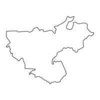 floresti distrikt Karta, provins av moldavien. vektor illustration.