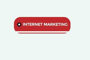 internet marknadsföring vectors.sign märka bubbla Tal internet marknadsföringl vektor