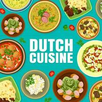 Niederländisch Küche Startseite Seite Design Vorlage vektor